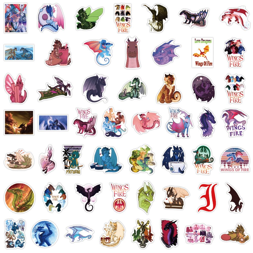 10/30/50/100PCS Cool Cartoon Dragon Stickers Classic Kids Toy Gift DIY Laptop Phone Luggage Fridge Sticker PVC Decals Wholesale