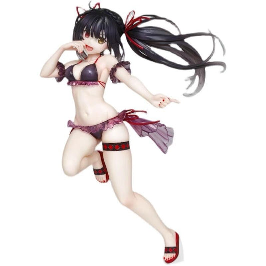 21cm Date A Live Tokisaki Kurumi Anime Figure Sexy Swimsuit Girl PVC Aldult Action Figure DesktopDecoration Collection Model Toy