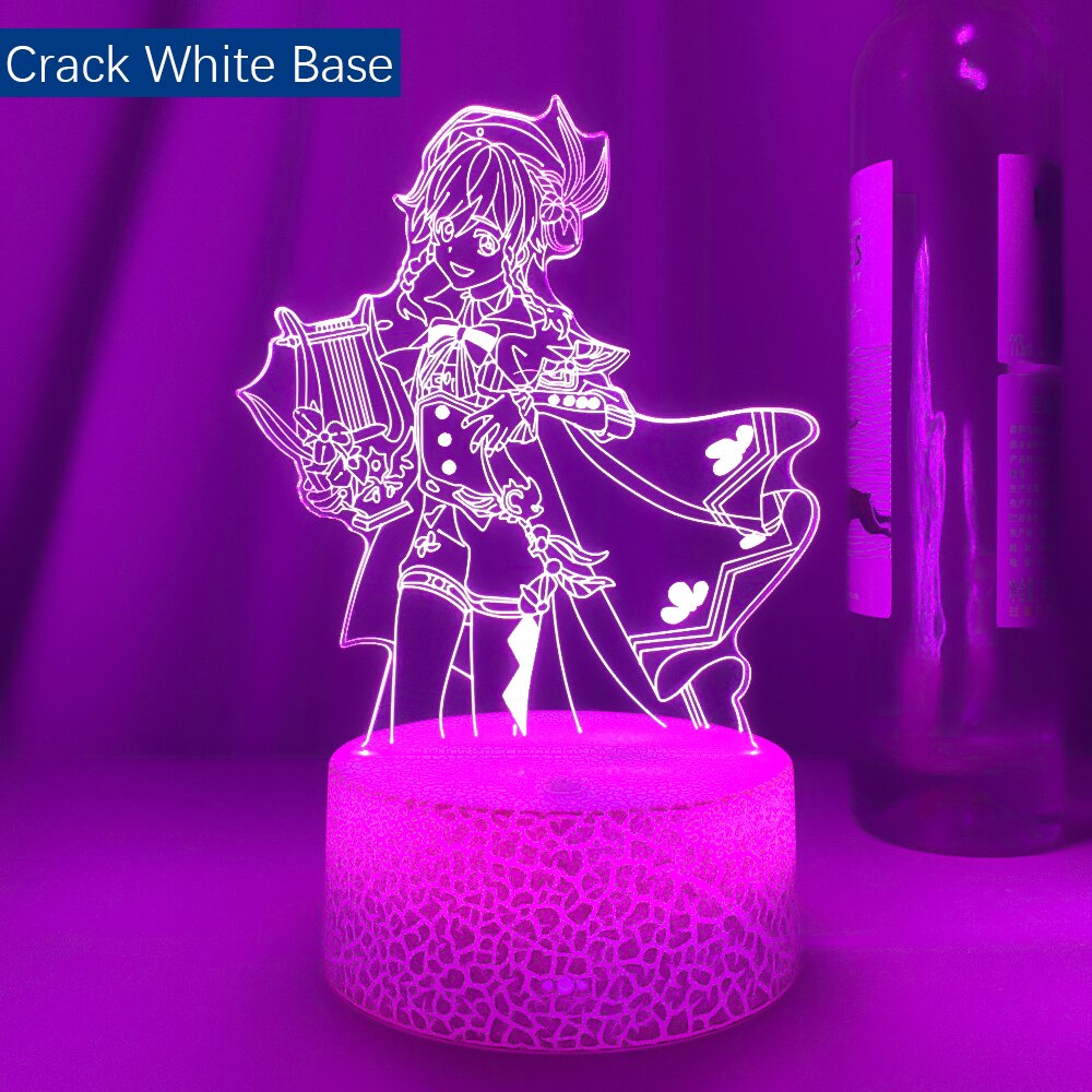 Newest Genshin Impact Game 3d Lamps Figure Nightlight Kids Child Girls Bedroom Decor Lights Manga Gifts Night Lamps Dropshipping