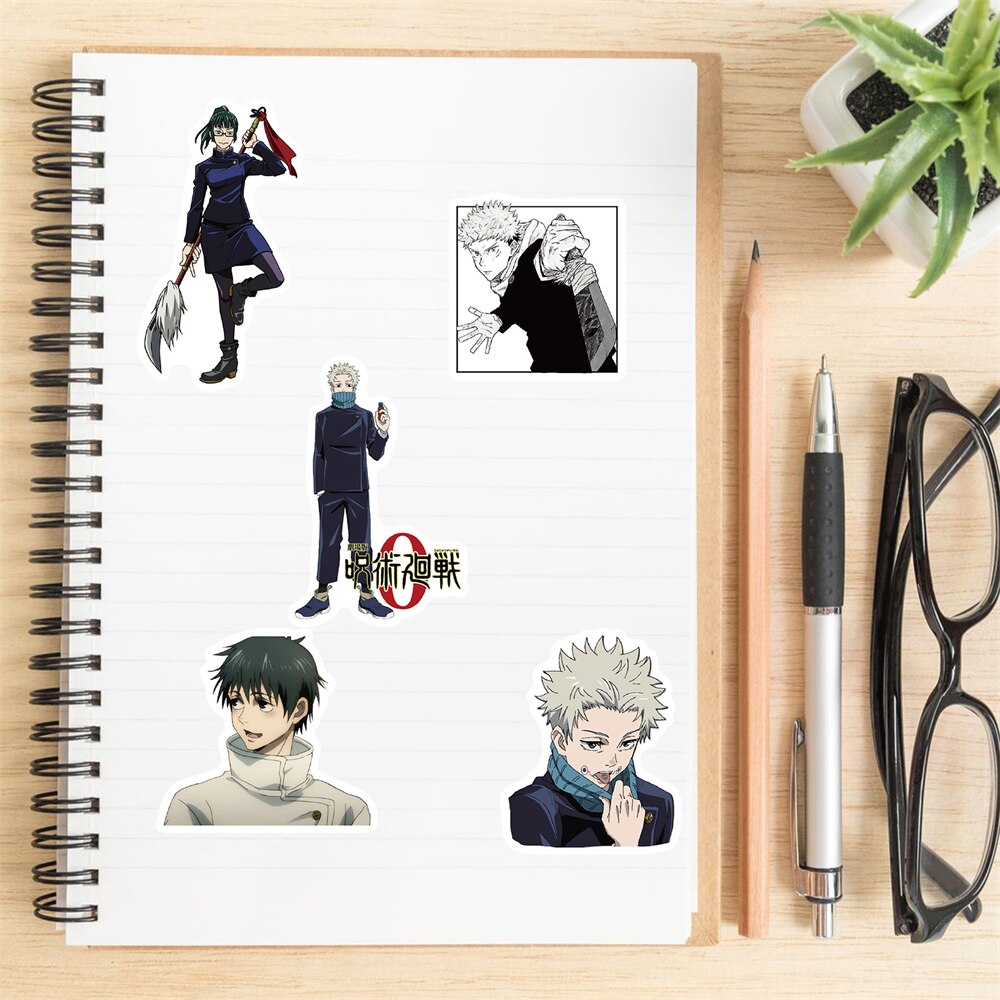 10/30/50Pcs Jujutsu Kaisen Anime Graffiti Stickers Decals For Phone Laptop Guitar Mobile Skateboard Phone Toy Gift Party Sticker