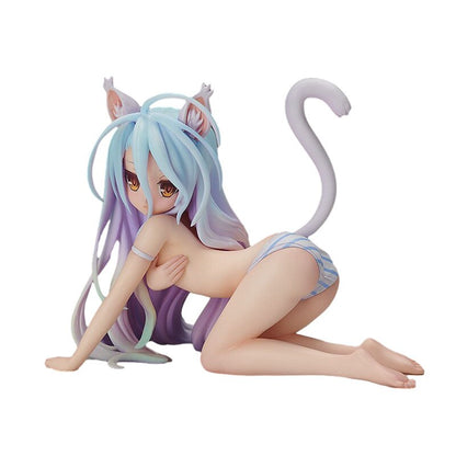 5CM Anime Figure No Game No Life Shiro Cat Bunny Ver. Sexy  FREEing No Game No Life Shiro Action Figure Collectible Model Toy