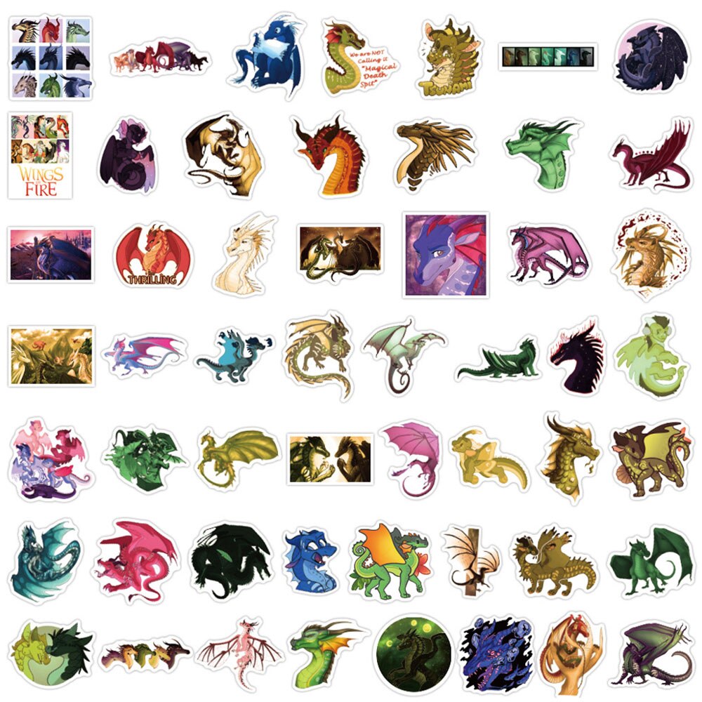 10/30/50/100PCS Cool Cartoon Dragon Stickers Classic Kids Toy Gift DIY Laptop Phone Luggage Fridge Sticker PVC Decals Wholesale