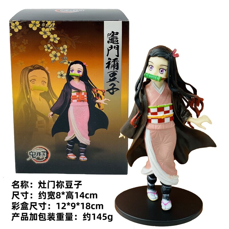 Demon Slayer Tokitou Muichirou Anime Figures PVC Toys 16cm Kanroji Mitsuri Shinazugawa Sanemi Kimetsu no Yaiba Action Doll Figma