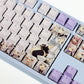 108 Keys PBT 5 Sides Dye Subbed Keycaps Cartoon Anime Gaming Key Caps Backlit Keycap For VTuber Shirakami Fubuki