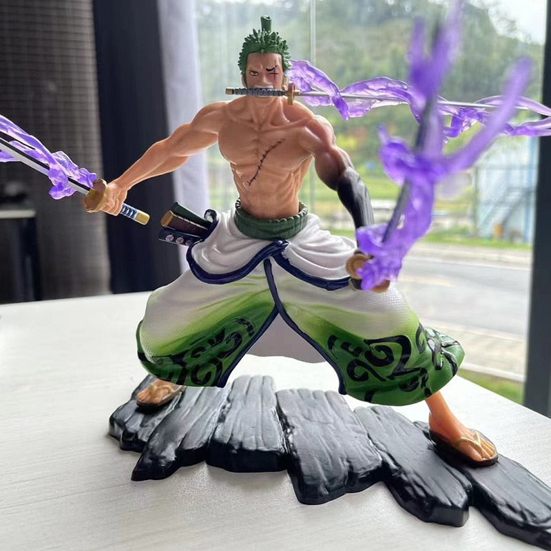 Anime Figure One Piece 17CM Roronoa Domineering GK Zoro Figurine  Children Toys Japan Kids Cartoon Doll Gift Free Shipping Items