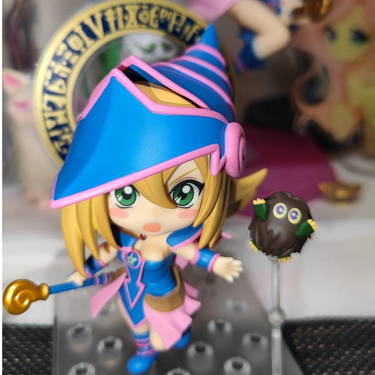 Yu Gi Oh Black Figure Magician Girl 1596 Dark Anime Figurine 10cm PVC Statue Collection Model Action Figure Toys Gifts For Kids