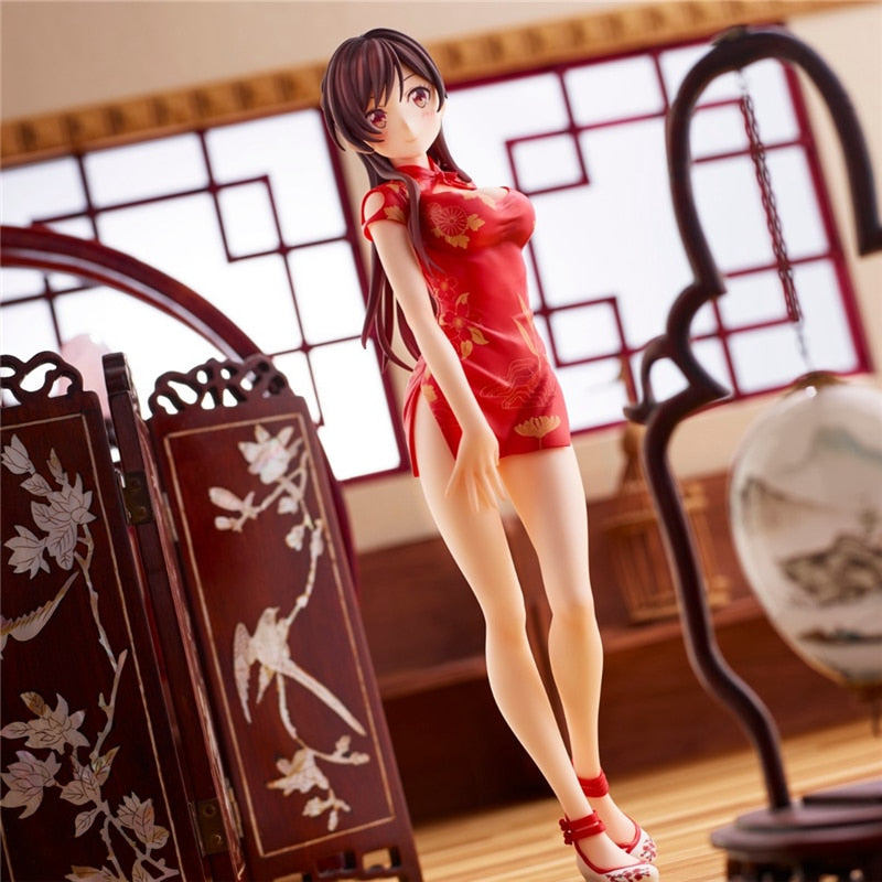 Anime Rental Girlfriend Figure Ichinose Chizuru Cheongsam Girl Action Figure Mizuhara Chizuru Collection PVC Model Doll Kids Toy