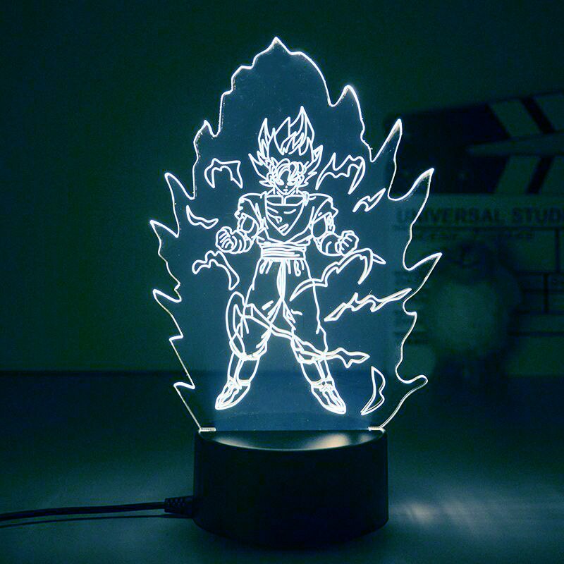 Dragon Ball 3D Led Night Light Model Toys Super Saiyan Vegeta Figures Children Bed Room Decor Birthday&amp;Christmas Gifts for Kids