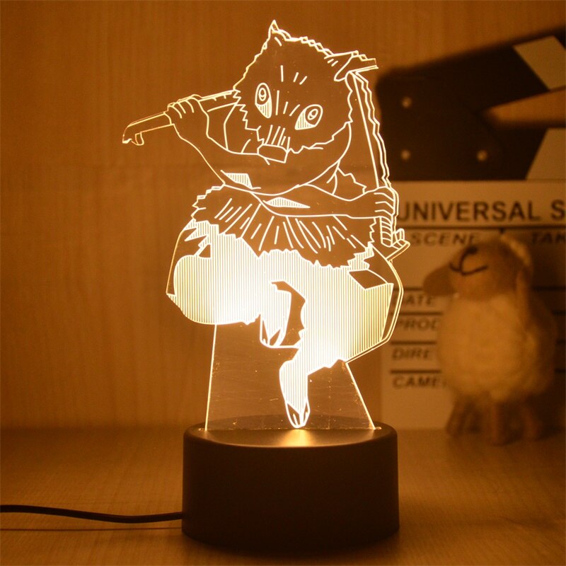 Demon Slayer Figure Night Light Kocho Kanae Figures 3D LED Lamp for Bedroom Decor Child Kids Birthday Gift Warm light