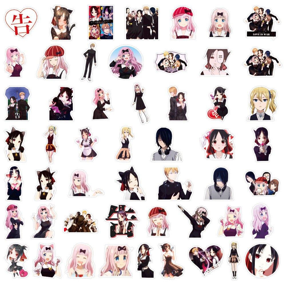 10/30/50/100PCS Kaguya-sama Love Is War Anime Sticker DIY Snowboard Laptop Luggage Cartoon Graffiti Decals Sticker