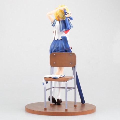 25cm Anime Figure Toys Sailor suit girls can change clothes PVC Action Figure Toys Collection Model Doll Gift