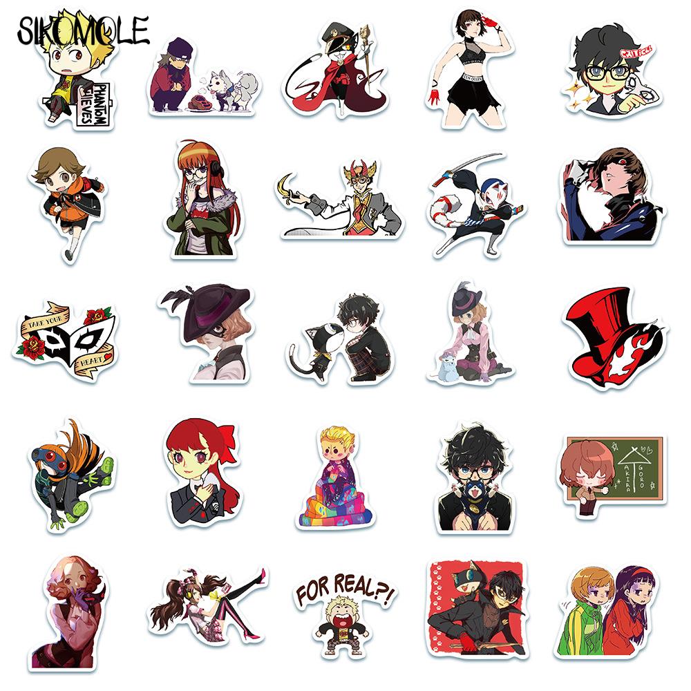 10/30/50PCS Japan Anime Persona 5 Game Cartoon Stickers Motorcycle Luggage Laptop Skateboard Bicycle Decals Graffiti Sticker F5