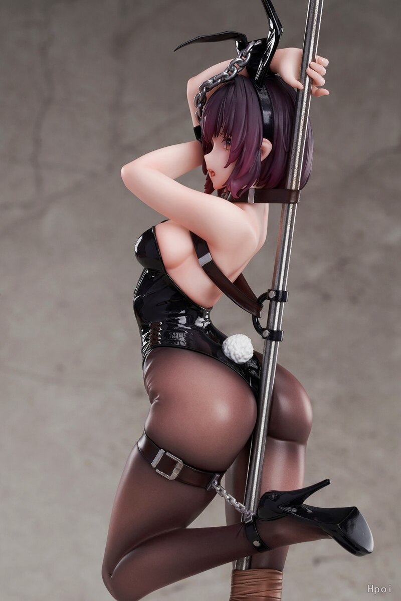 Anime Figure Sakurajima Mai 20CM PVC Sexy Bunny Girl Steel Pipe Model Toys Standing On One Foot Desktop Collection Ornament Gift