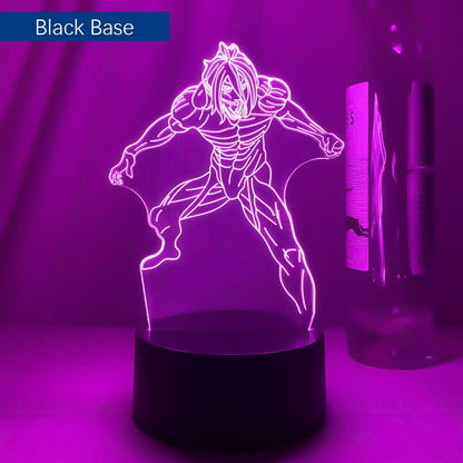 Newest Anime 3d Light Attack on Titan Table Lamp for Home Decoration Birthday Gift Manga Attack on Titan LED Night Light Lamp