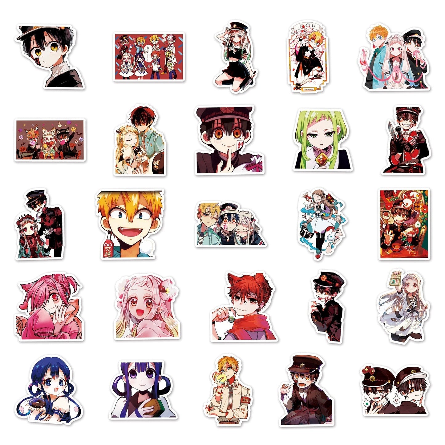 10/30/50PCS Anime Toilet bound Hanako kun Stickers Graffiti Decal Decoration DIY Suitcase Helmet Wall Laptop Sticker Classic Toy