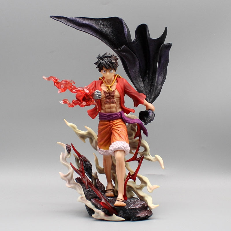 31cm Anime One Piece Figure GK Ghost Island Monkey D. Luffy Action Figure Standing PVC Luffy Collection Model Children Toys