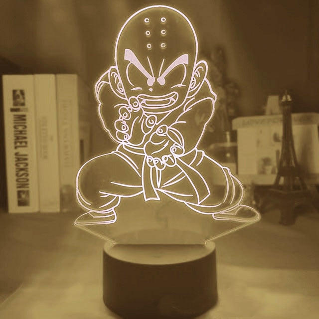 Dragon Ball Z Figure LED Night Light Vegeta Super Saiyan 3D Lamp Figure Goku Jiren Broly Warm white Table Lamp Toys Gifts