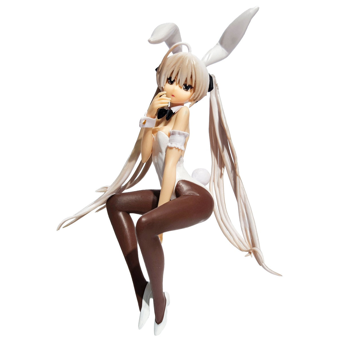 9CM Anime Cute Figure Kasugano Sora Where We Are Least Alone Sitting And Hugging The Rabbit Model Dolls Toy Gift Collect PVC