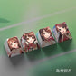 4 Keys/set THE IDOLMASTER Keycaps PBT Dye Sublimation Key Caps For MX Switches Cherry Profile Anime Cartoon Keycap