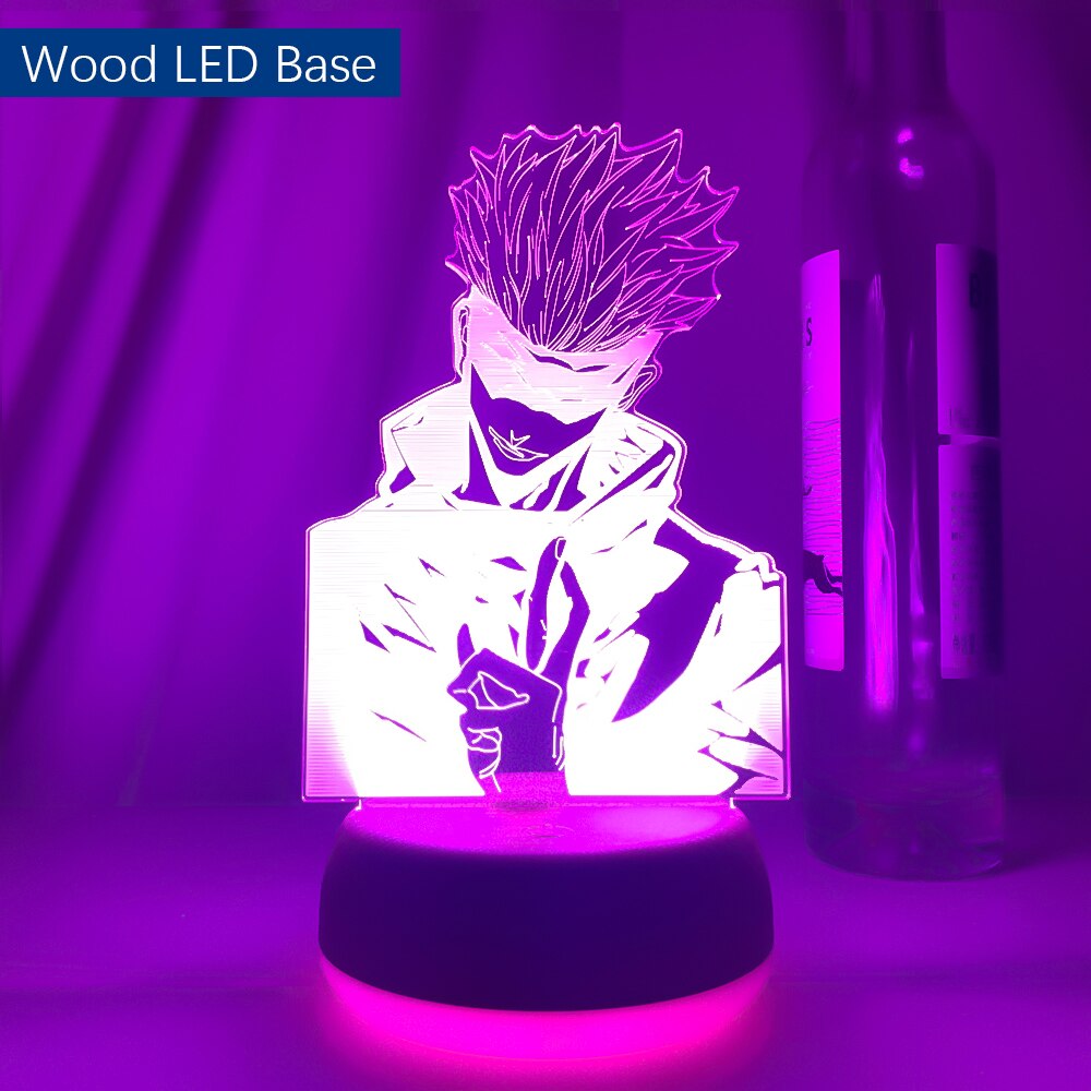 3D LED Night Light Anime Lamp Gojo Satoru Figure for Kids Bedroom Decor Nightlight Manga Cool Gift Child Table Lamp Dropshipping