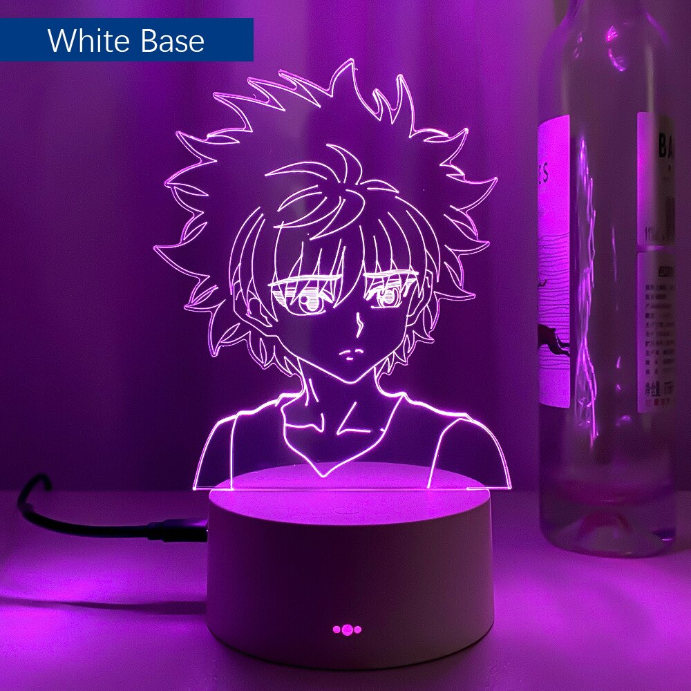 3d Led Lamp Anime Hunter X Hunter Killua for Bedroom Decor Nightlight Birthday Gift Acrylic Led Night Light Hxh Killua Cute