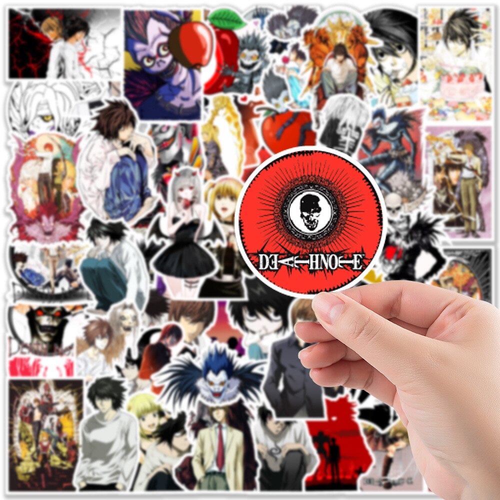 50pcs Anime DEATH NOTE Graffiti Stickers | For Laptop Luggage Motorcycle Skateboard Decal Stickers