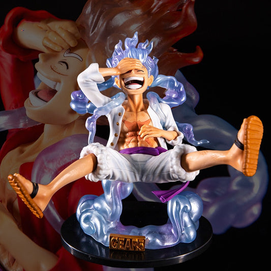 One Piece Figure Luffy Gear 5 Action Figure 17cm | Anime  Sun God Luffy Nika PVC Action Figurine Statue