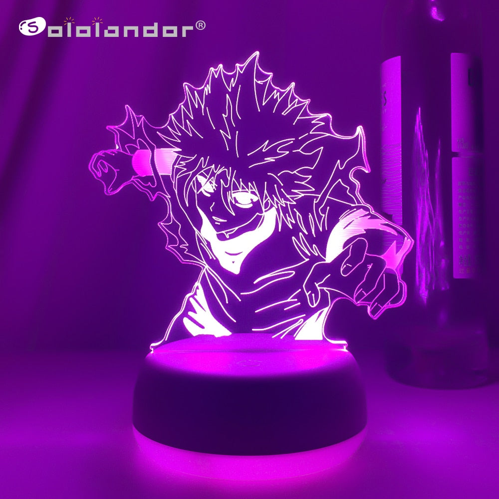 Newest Japanese Anime Killua 3d Led Light for Bedroom Decor Nightlight Birthday Gift Acrylic Led Night Lamp Hxh Killua Godspeed