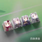 4 Keys/set THE IDOLMASTER Keycaps PBT Dye Sublimation Key Caps For MX Switches Cherry Profile Anime Cartoon Keycap