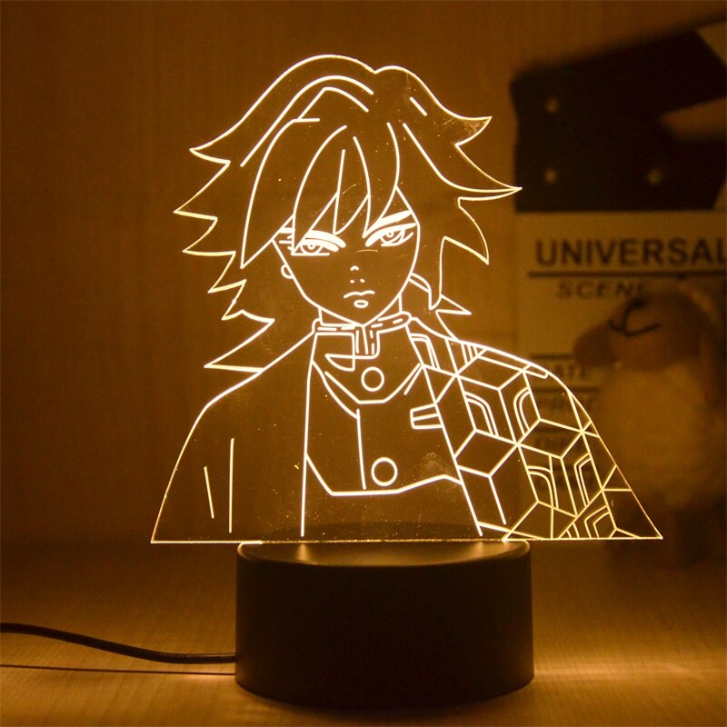 Demon Slayer Figure Night Light Kocho Kanae Figures 3D LED Lamp for Bedroom Decor Child Kids Birthday Gift Warm light