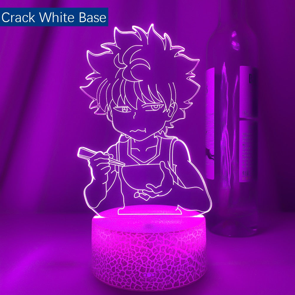 Newest Hunter X Hunter Killua Led Light for Kids Bedroom Decor Hxh Led Night Lights Anime Gifts Acrylic Neon 3d Lamp Killua Cute