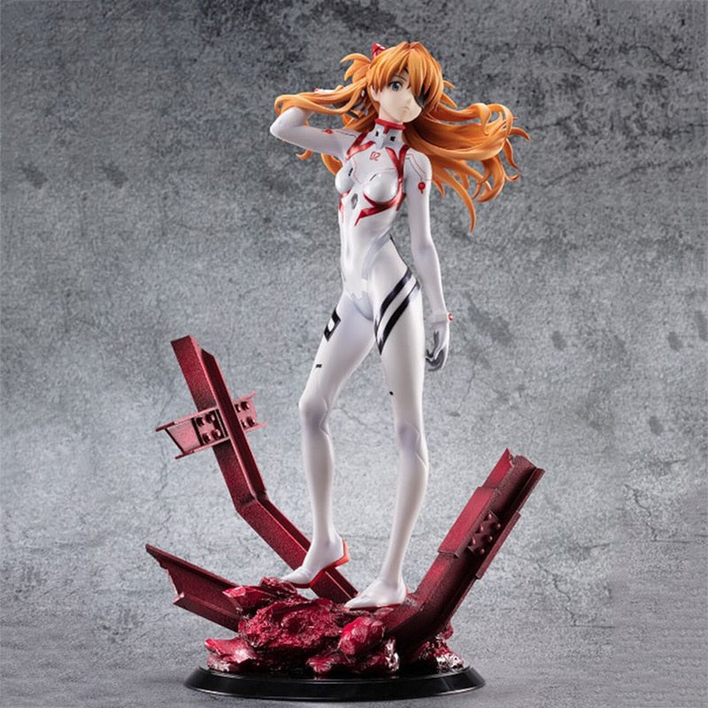 25cm EVA Asuka Shikinami Figure NEON GENESIS EVANGELION FINE Soryu Asuka Langley Action Figure PVC Collectible Model Toy