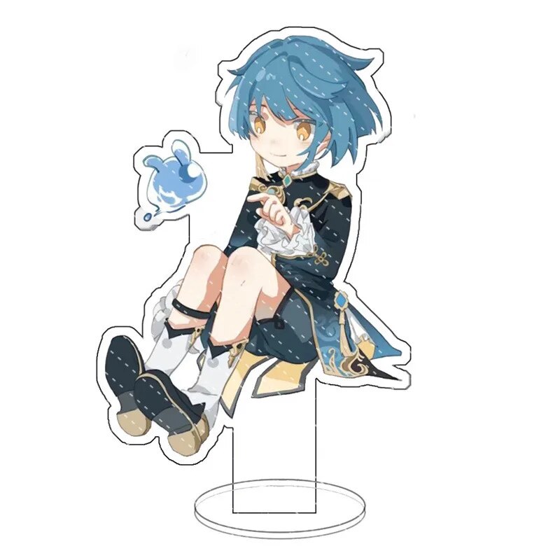 Anime Genshin Impact Scaramouche Venti Cosplay Acrylic Cute Figure Kaedehara Kazuha Xiao Stand Acrylic Stand Model Fans Gift