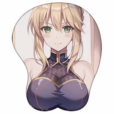 Anime FGO Fate Grand Order Saber  Figure 3d Girl Soft Gel Gaming Mouse Pad Mousepad Wrist Rest 4777 Gifts Man Toy