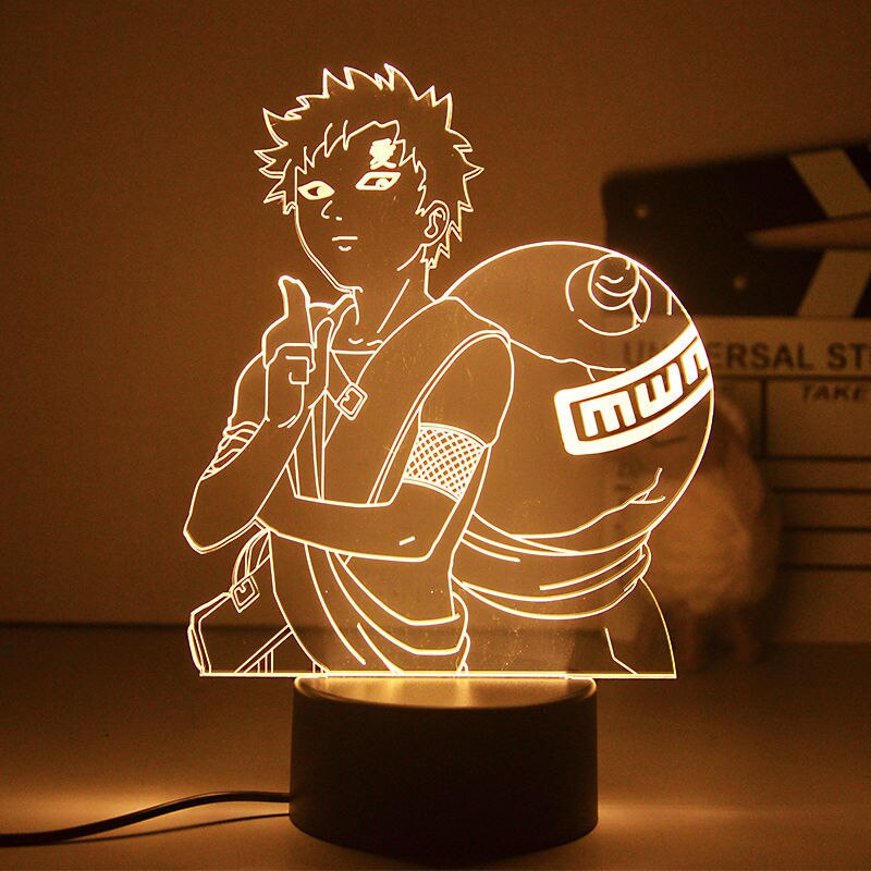 Anime Naruto 3D Night Light 2022 Acrylic Lamp LED Night Light Anime Figure Room Decoration LED Desk Lamp Birthday Gifts