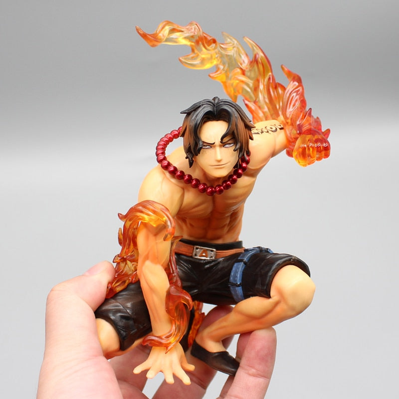 16cm Anime One Piece Action Figurine The Top War Portgas D Ace Figure Flame Drifting Ace PVC Collectible Model Doll Toys Gifts