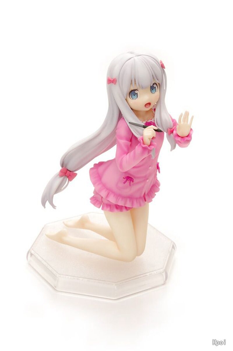 12cm Manga Teacher Anime Figure Izumi Sagiri Kawaii Girl Kneeling Figurine PVC Desktop Static Collection Model Toys For Children