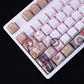 108 Keys/set Steins Gate Makise Kurisu Keycap PBT Dye Subbed Backlit Keycaps Anime Gaming Key Caps For ANSI 61 87 104 108