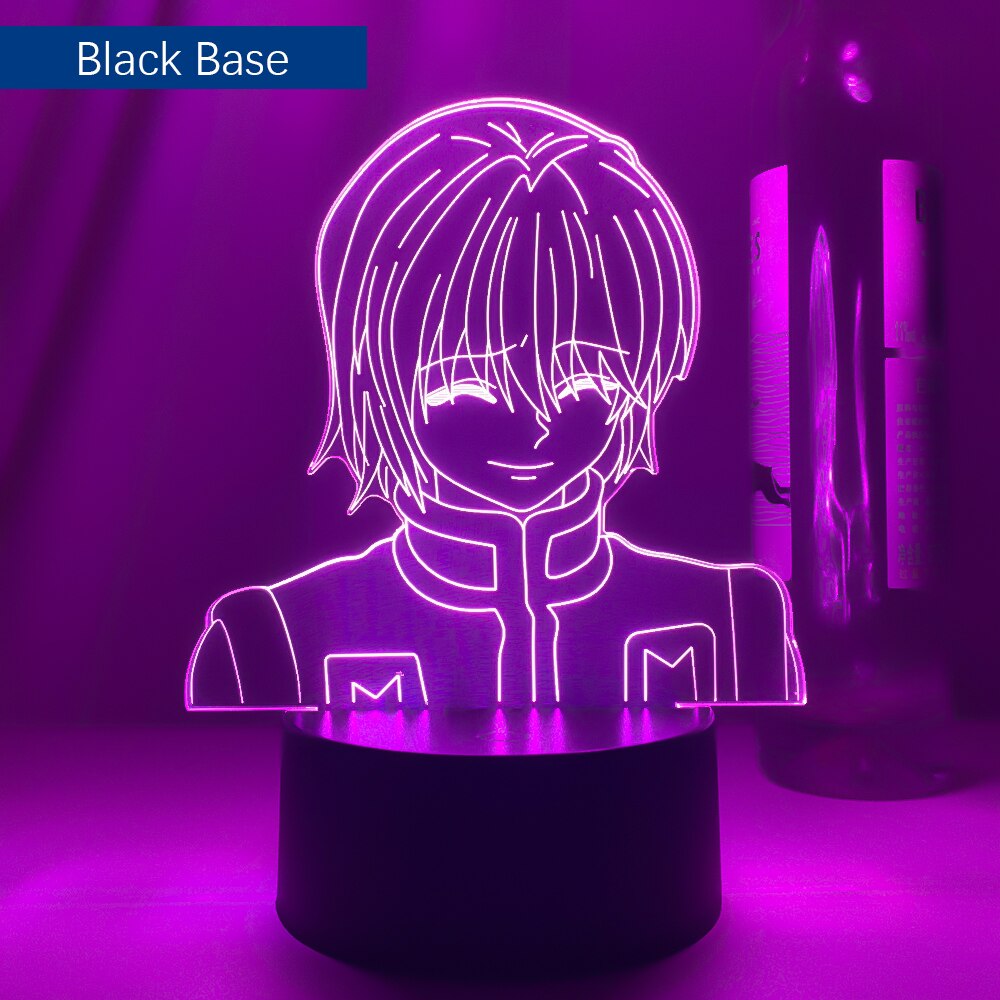 Kurapika Figure Acrylic Night Light Anime Gift Hunter X Hunter Lamp for Kid Bedroom Decor Lighting Childrens Room Nightlight HxH