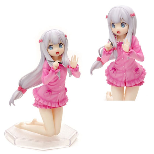 12cm Manga Teacher Anime Figure Izumi Sagiri Kawaii Girl Kneeling Figurine PVC Desktop Static Collection Model Toys For Children