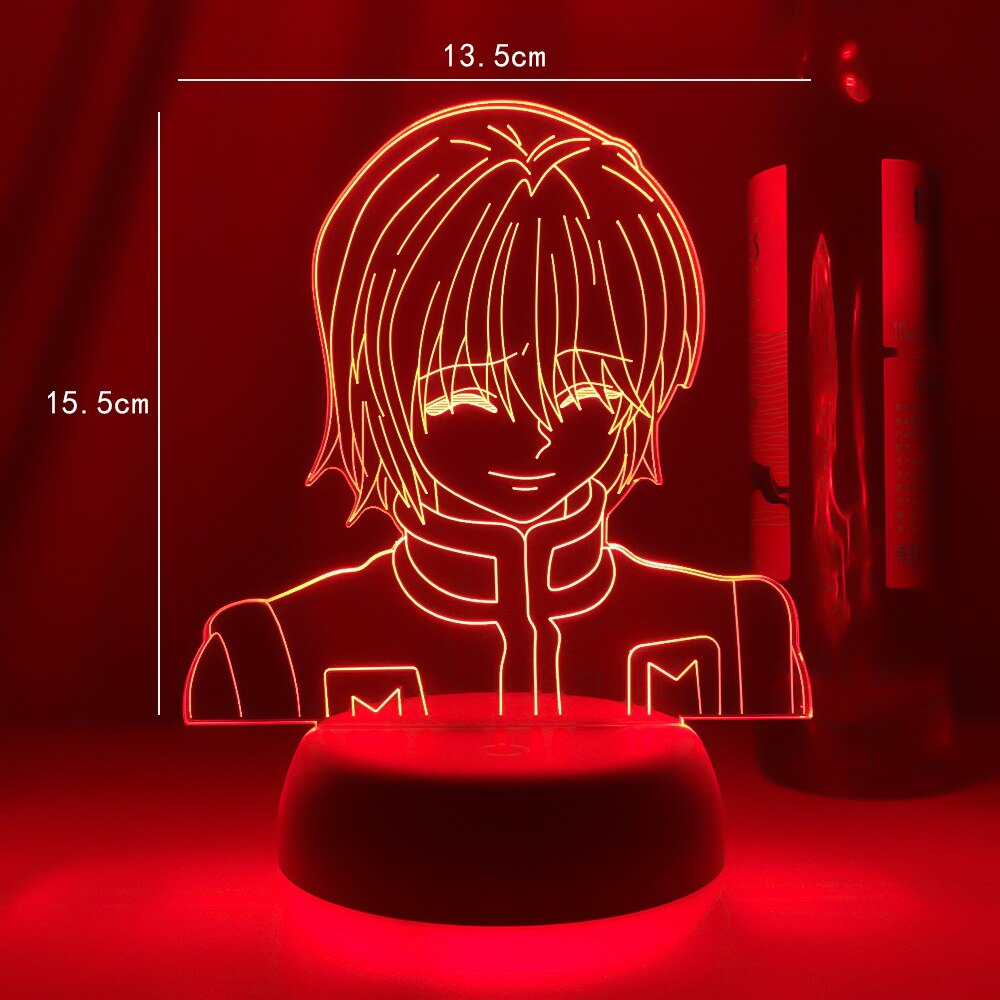 Kurapika Figure Acrylic Night Light Anime Gift Hunter X Hunter Lamp for Kid Bedroom Decor Lighting Childrens Room Nightlight HxH