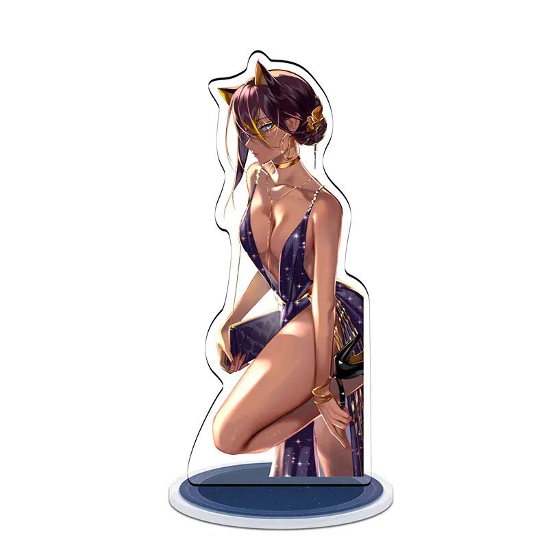 EEEE) Factory Sales Anime Figure Genshin Impact Yae Miko Yelan Acrylic Stand Model Plate Desk Decor Standing Sign Fans Dress