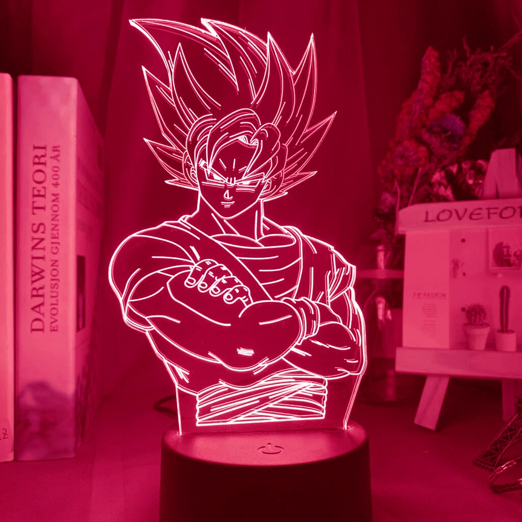 Dragon Ball 3D Led Night Light Model Toys Super Saiyan Vegeta Figures Children Bed Room Decor Birthday&amp;Christmas Gifts for Kids