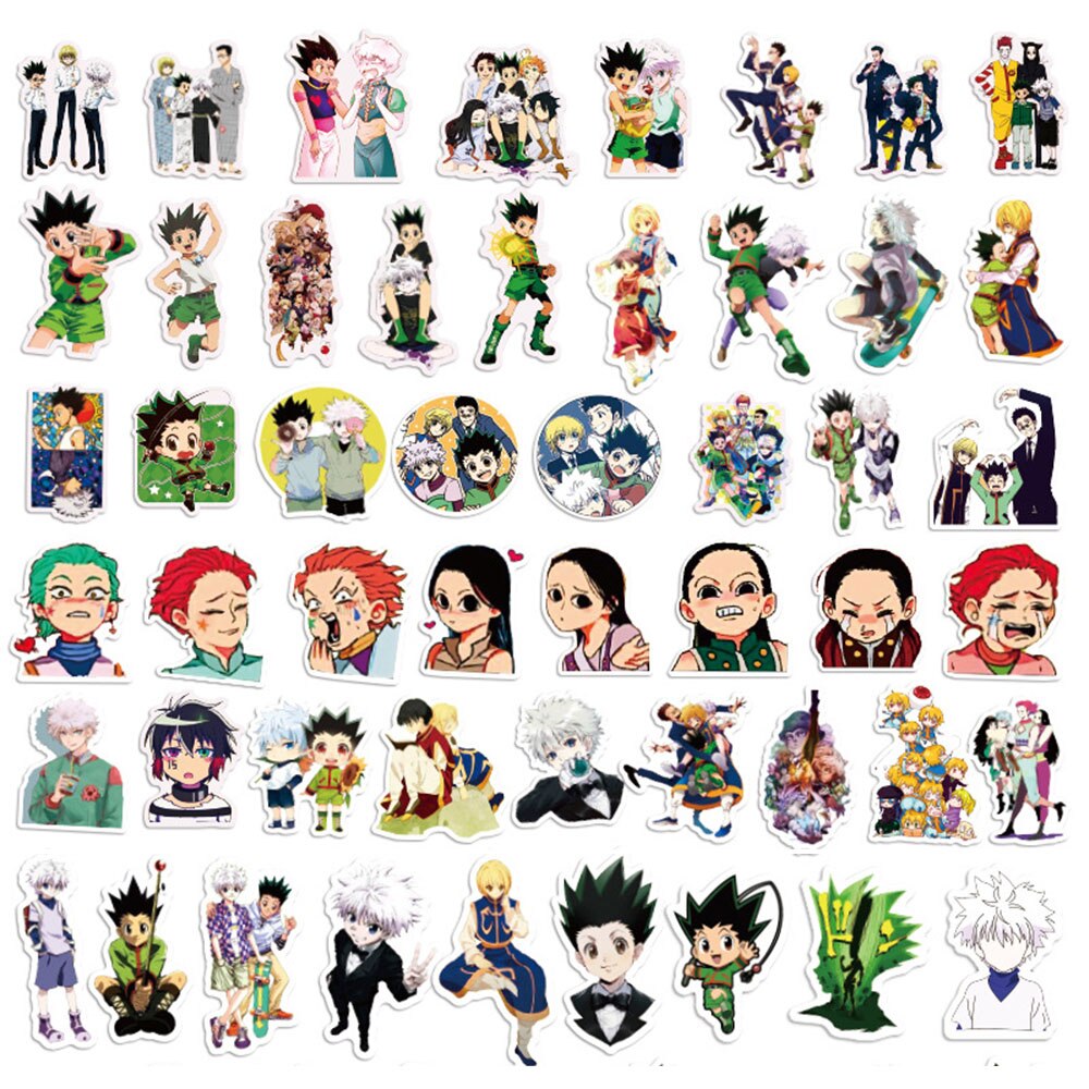 10/30/50/100PCS Anime HUNTER HUNTER Cartoon Stickers Kids Toy Gift DIY Suitcase Fridge Notebook Laptop Sticker Graffiti Decals