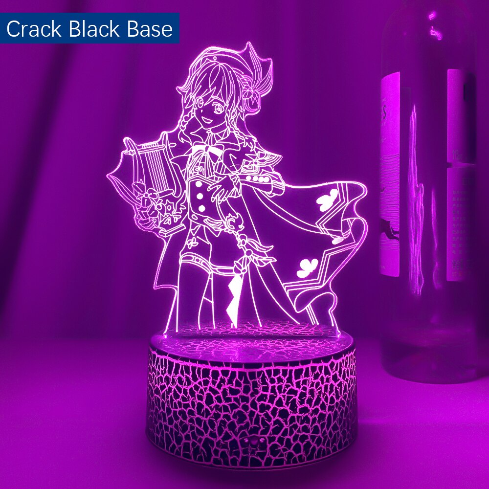 Newest Genshin Impact Game 3d Lamps Figure Nightlight Kids Child Girls Bedroom Decor Lights Manga Gifts Night Lamps Dropshipping