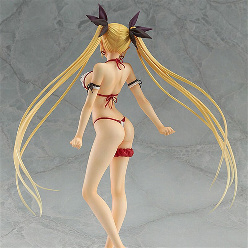 Anime Game Shining Heart Mistral Nereis Misty Figure Swimsuit High-heeled Shoes Sexy Girl Mistral Nereis Action Figure Model Toy