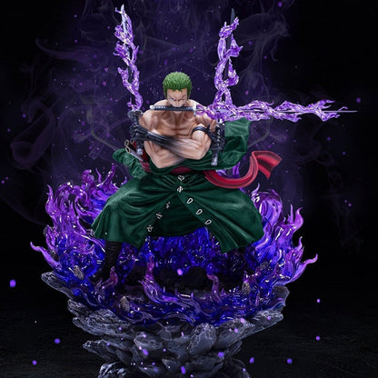 42cm One Piece Anime figure  Roronoa Zoro |Roronoa Zoro Ashura Action Figure PVC Model Gift Toys