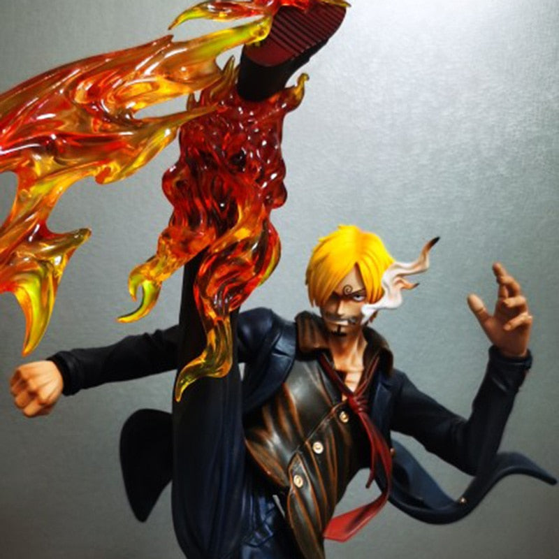 30CM Anime One Piece Figure GK Diable Jambe Vinsmoke Sanji Action Figure A Taste of Straw Sanji PVC Collection Model Toy