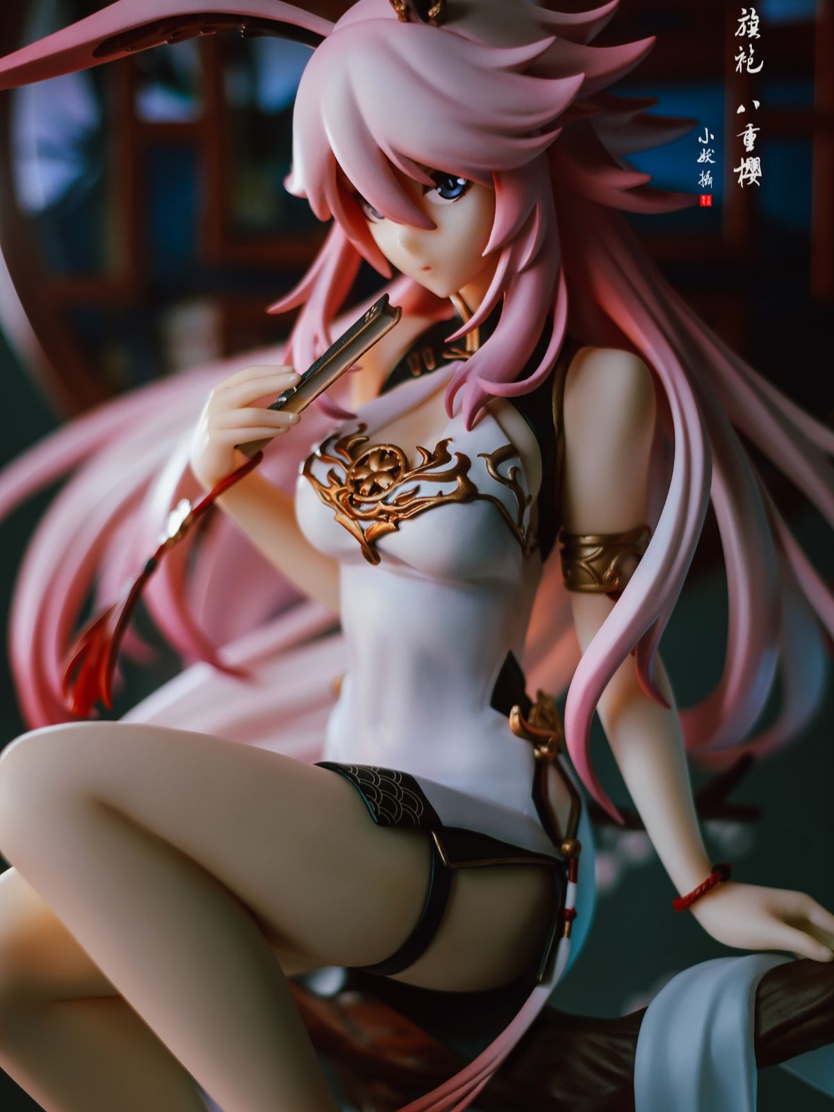 22CM Yae Sakura Popular Shooting Action Game Collapse Gakuen Fantasy Sitting Position Desktop Collection Figure PVC Material Toy