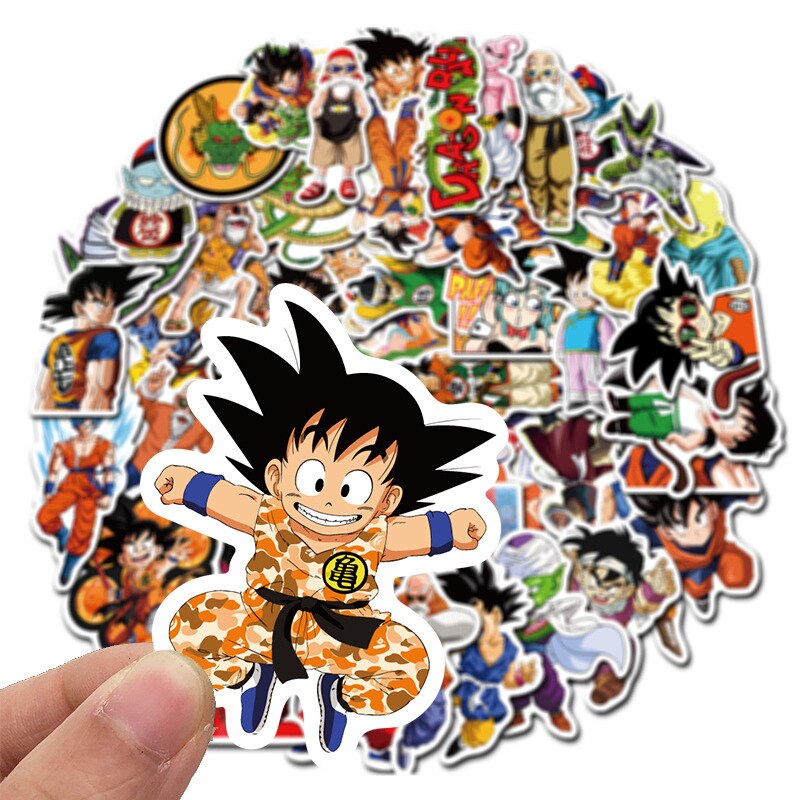 100pcs Anime Dragon Ball Graffiti Stickers | PVC Waterproof Stickers Luggage Laptop Stickers